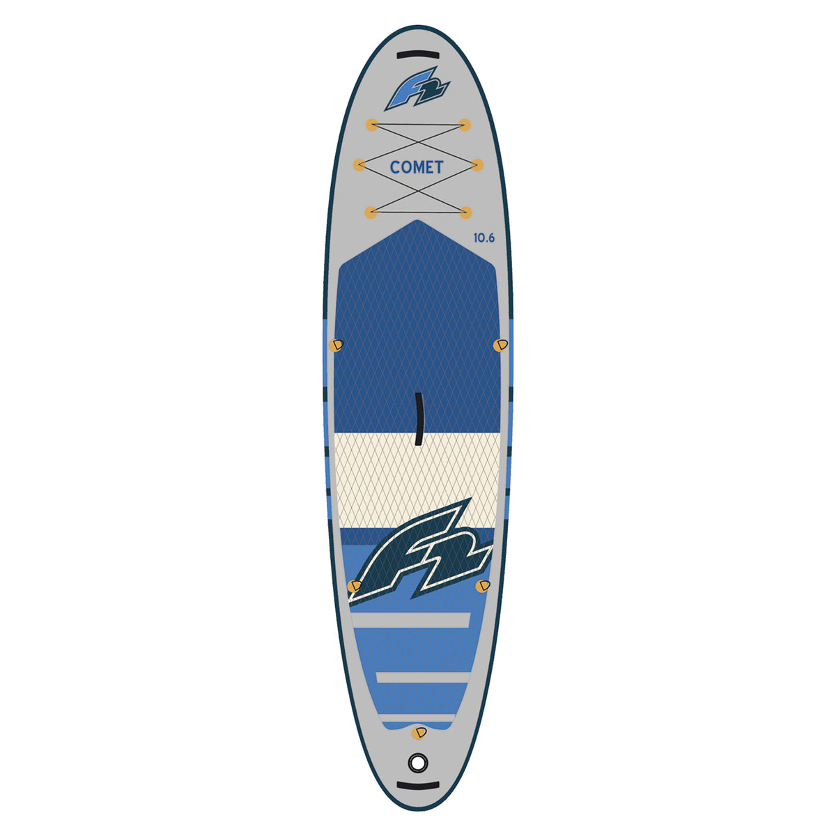 F2 SUP Stand Up Paddle Board Comet Grau - Komplettset Größen und Zubehör wählbar