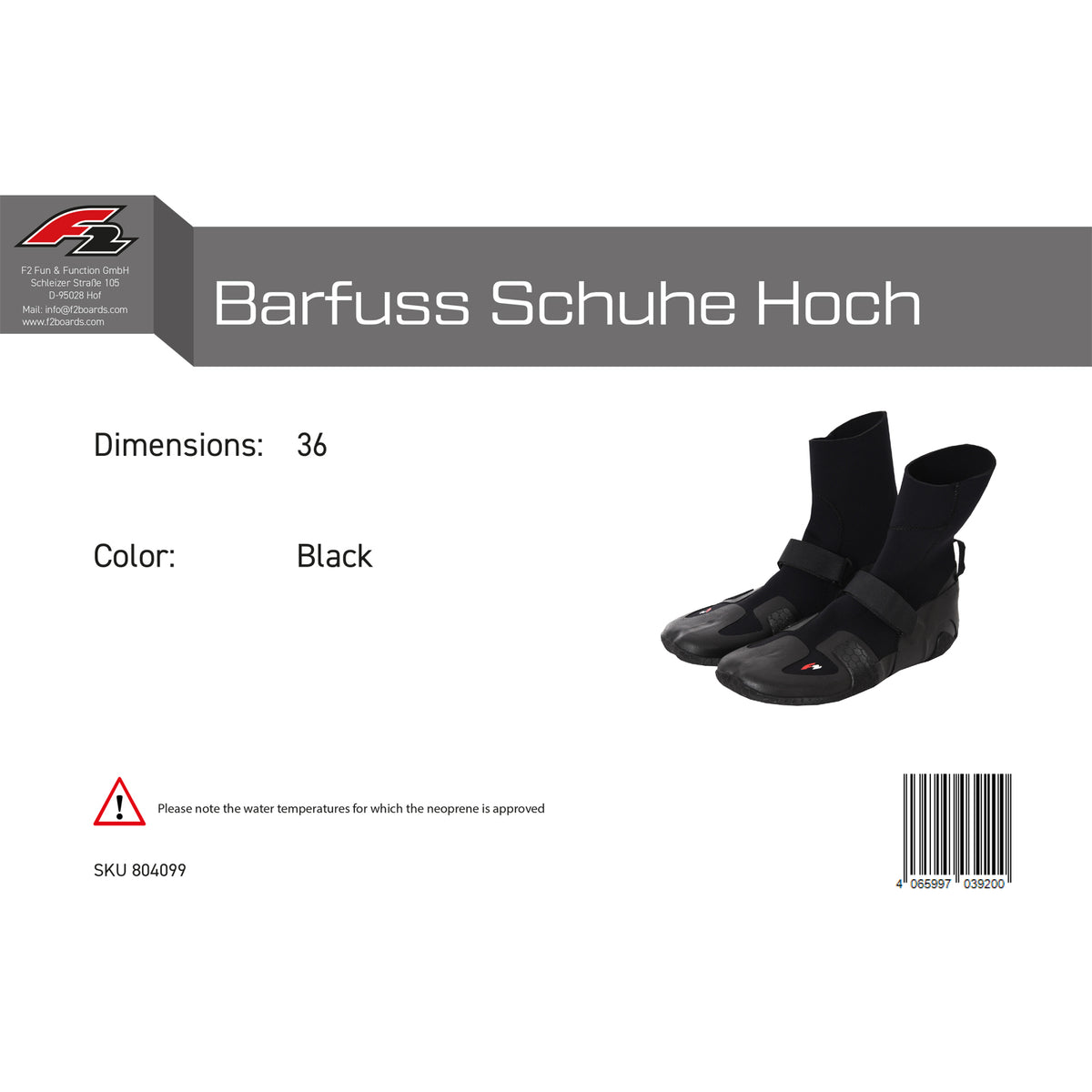 F2 Neopren Schuhe Barfuss Surfschuhe 36-48 Modell wählbar Hoch Flach Split Toe