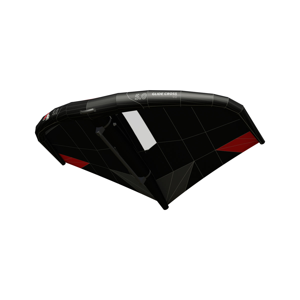 F2 Wing Glide Cross Stiff Handle 3,5-7,5qm Größe wählbar Schwarz