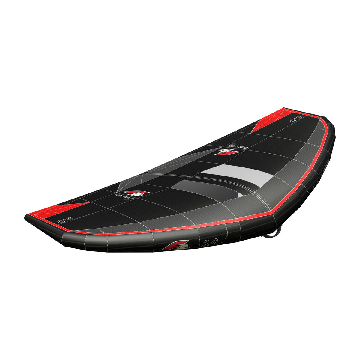 F2 Wing Glide Cross Stiff Handle 3,5-7,5qm Größe wählbar Schwarz
