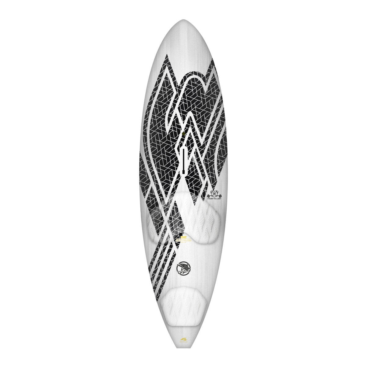 F2 Windsurfboard Wave Comp 68L-98L Weiss - Größe wählbar