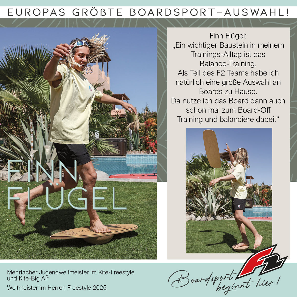 F2 Cork Balance Boards Balance Training Board Only - Model selectable
