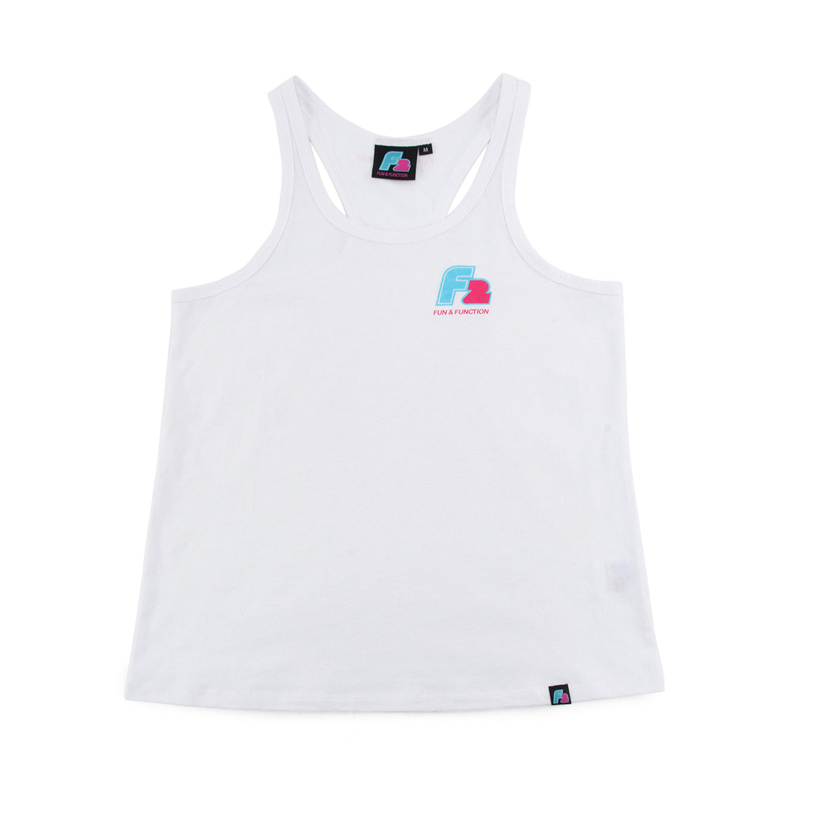 F2 Retro Tank Top Ride Damen Tshirt Ärmellos Tanktop Weiss - Größe wählbar