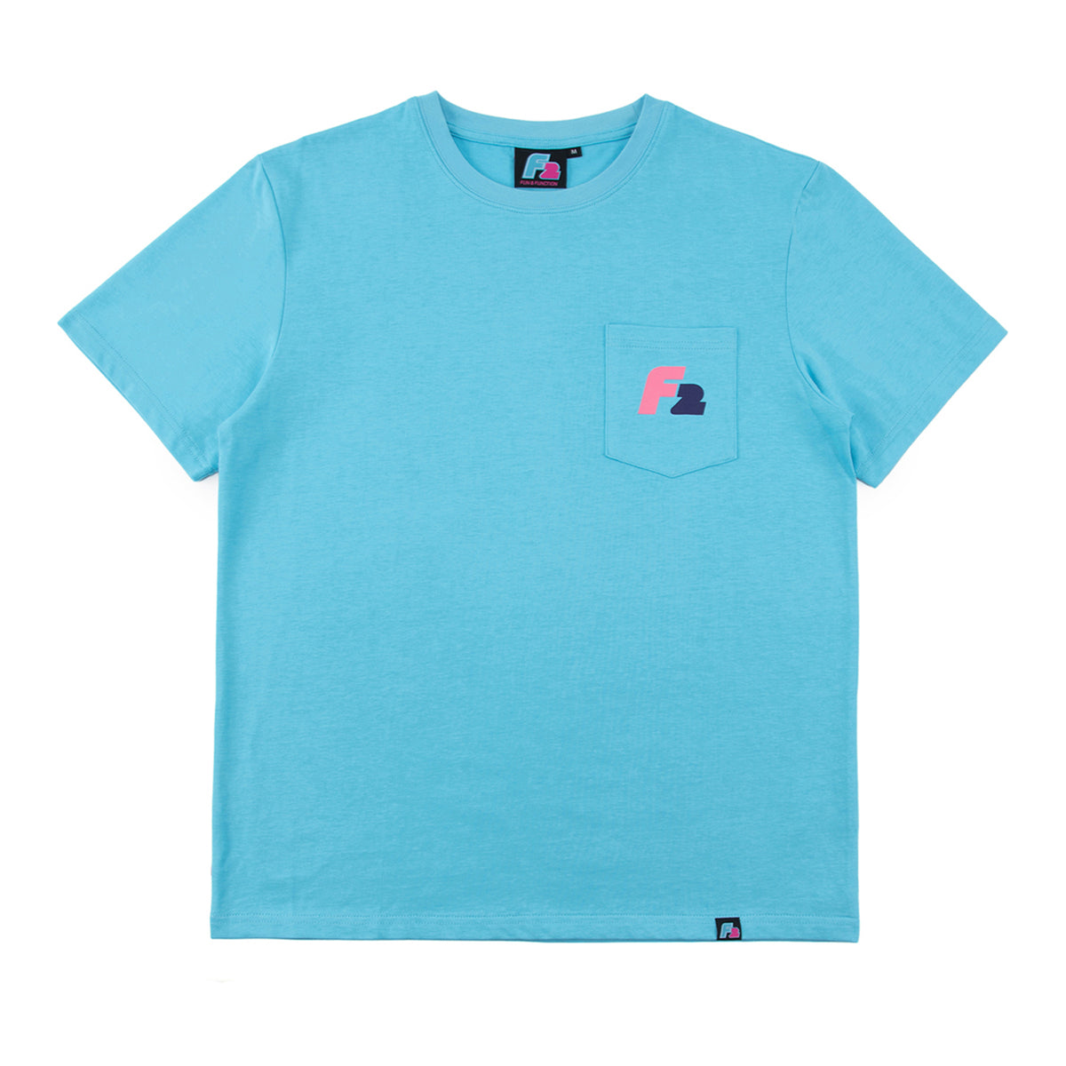 F2 Retro T-Shirt Xantos Aqua Unisex Tshirt Blau - Größe wählbar