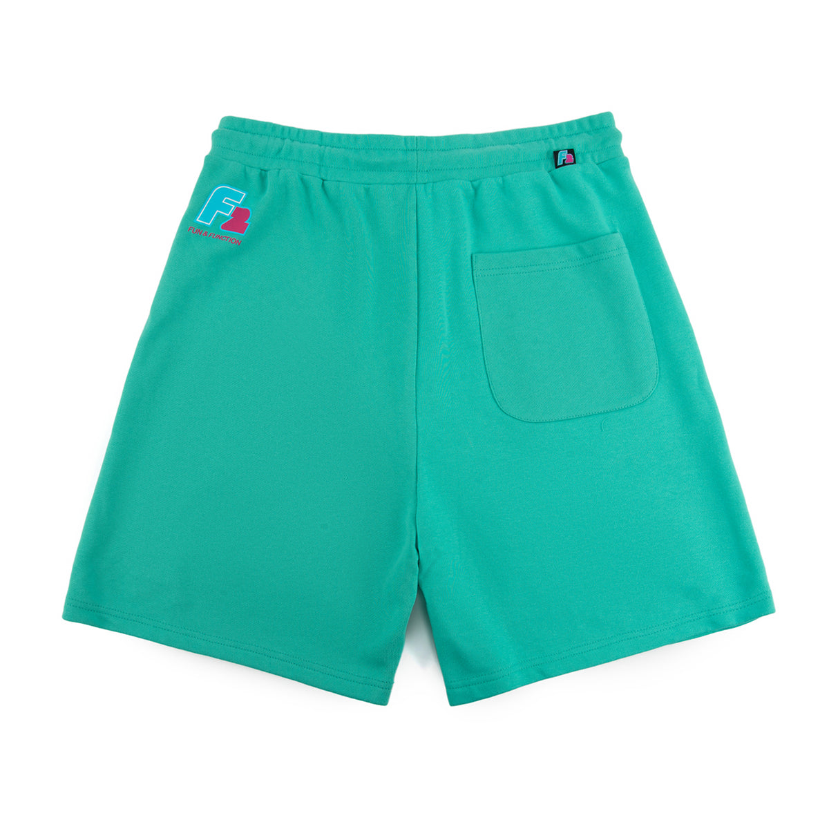 F2 Retro Silberpfeil Shorts Oceangreen Sweatshorts Türkis - Größe wählbar