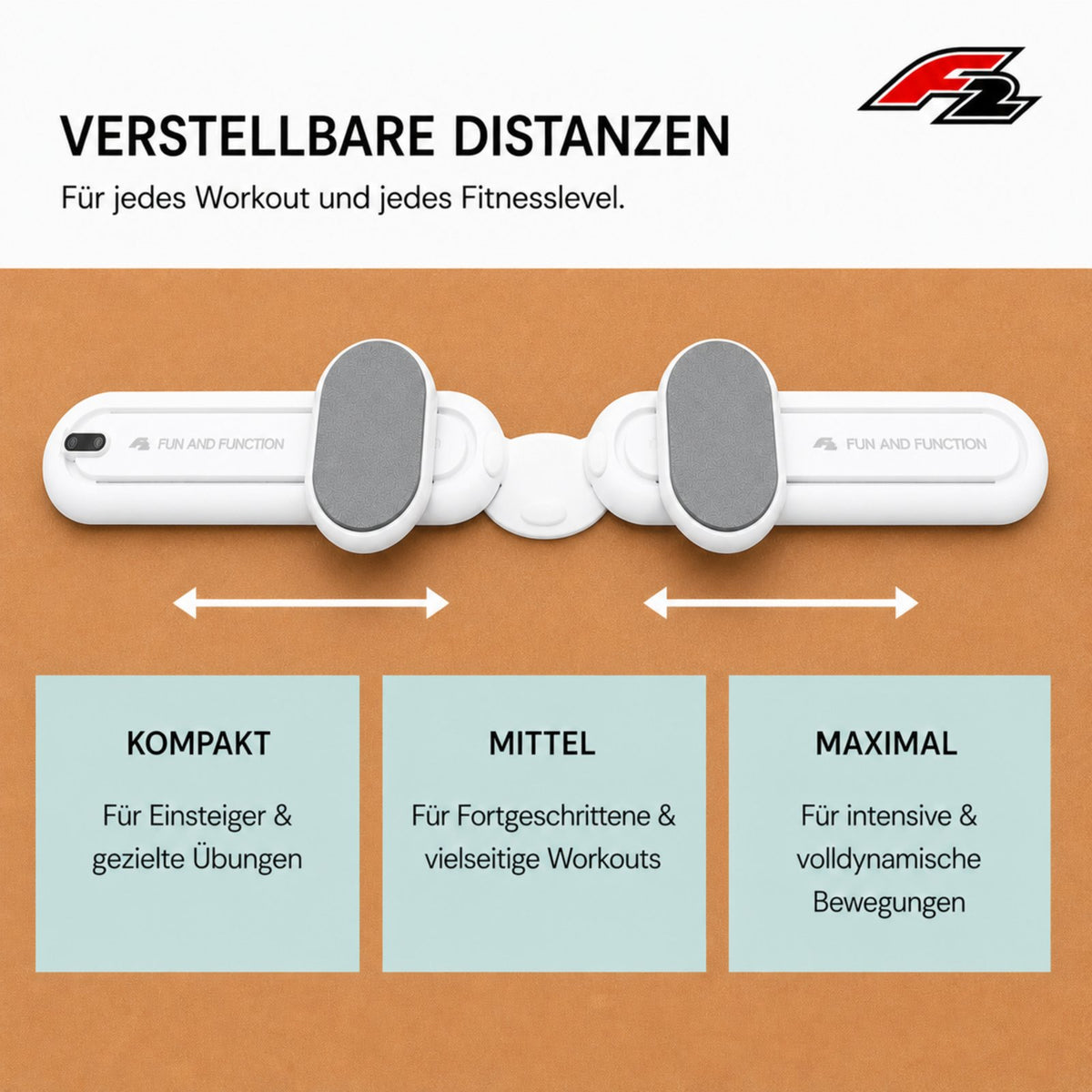 F2 Balance Board Core Pilates Trainer 64cm White