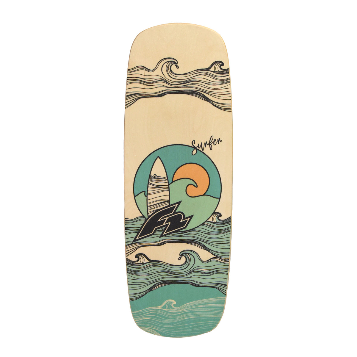 F2 Set Balance Board Pill 86x30cm mit Kork Halbkugel