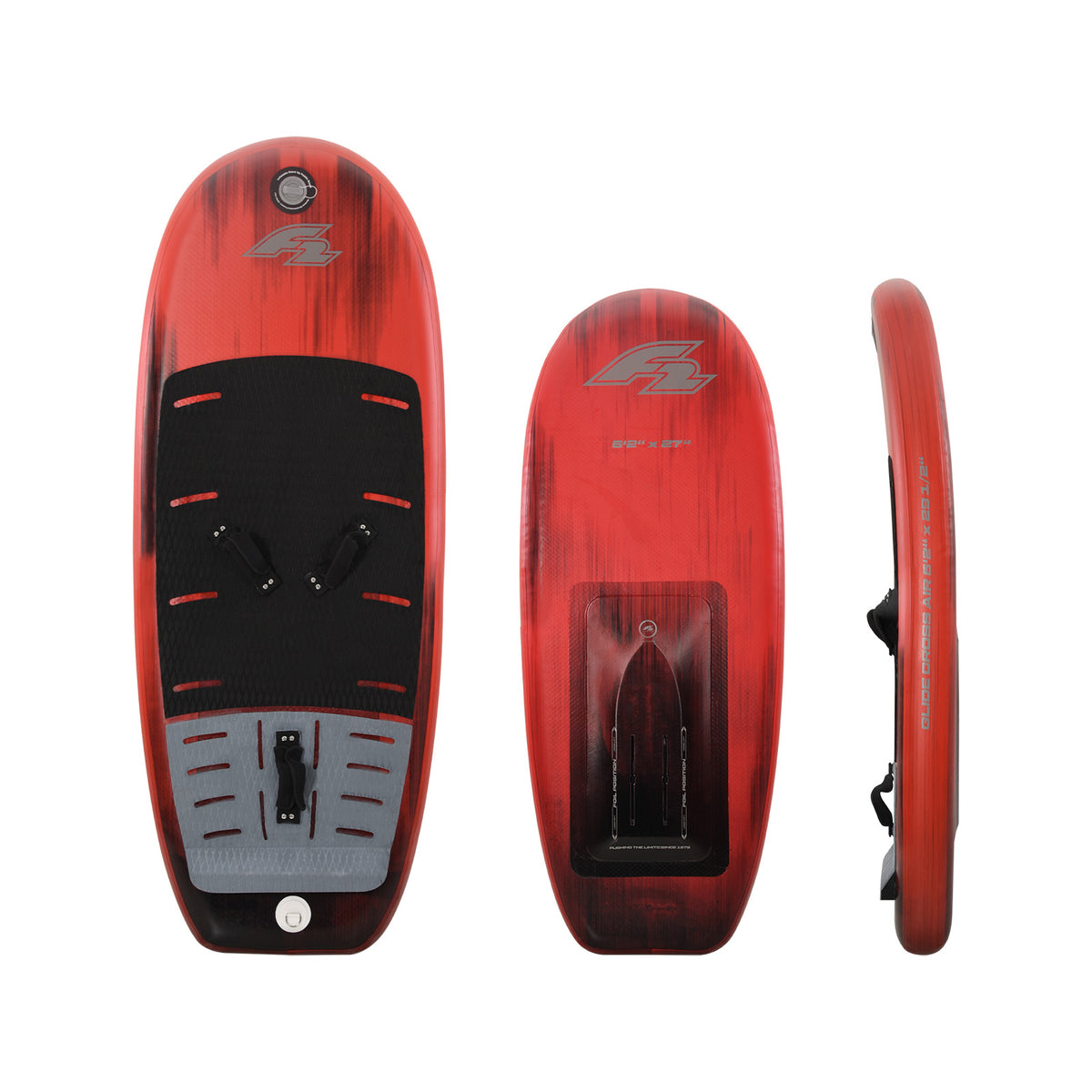 F2 Set Foilboard Glide Cross Air + Alu Limited Foil + Allround Wing Komplettset Größen wählbar