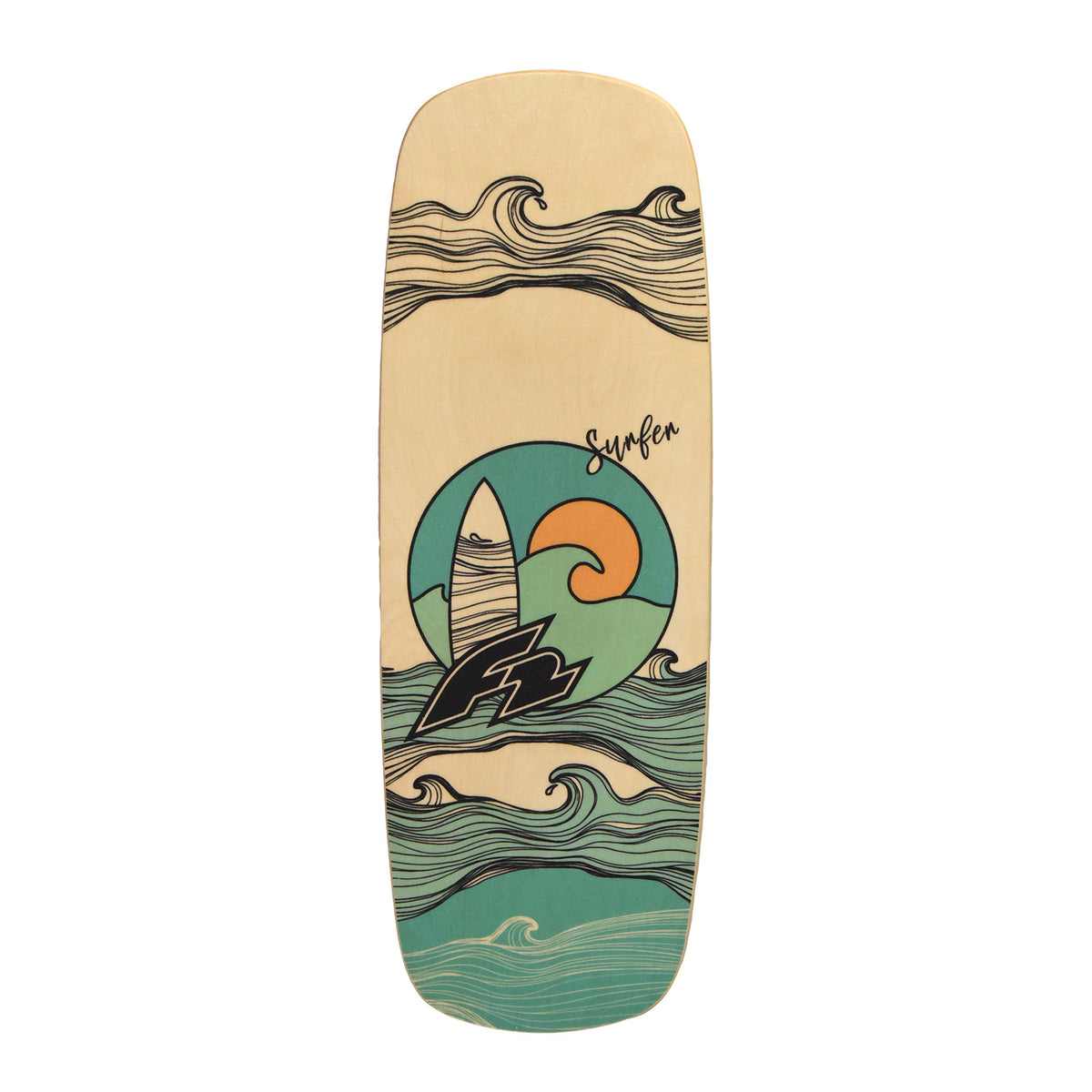 F2 Set Balance Board Pill 86x30cm + Halbkugel und Korkrolle