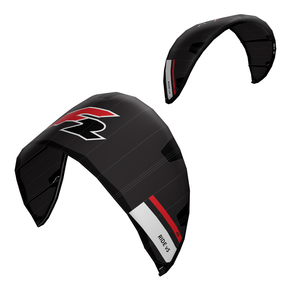 F2 Set Kite Ride V5 with Kiteboard Ride White Icon and Control Bar Complete Set, Sizes Selectable