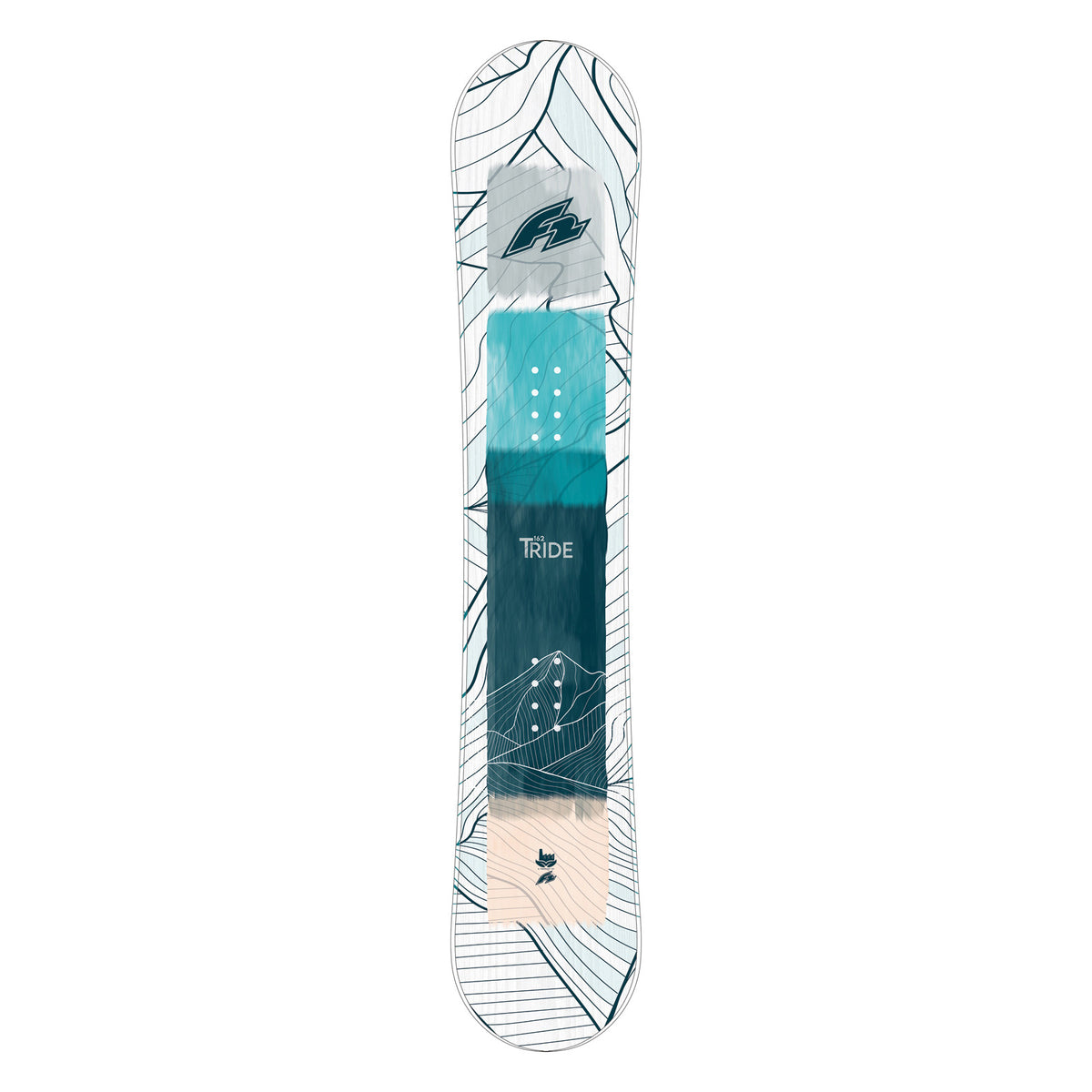 F2 Set Snowboard T-Ride Wood Weiss 151cm + Sonic Pro Bindung M