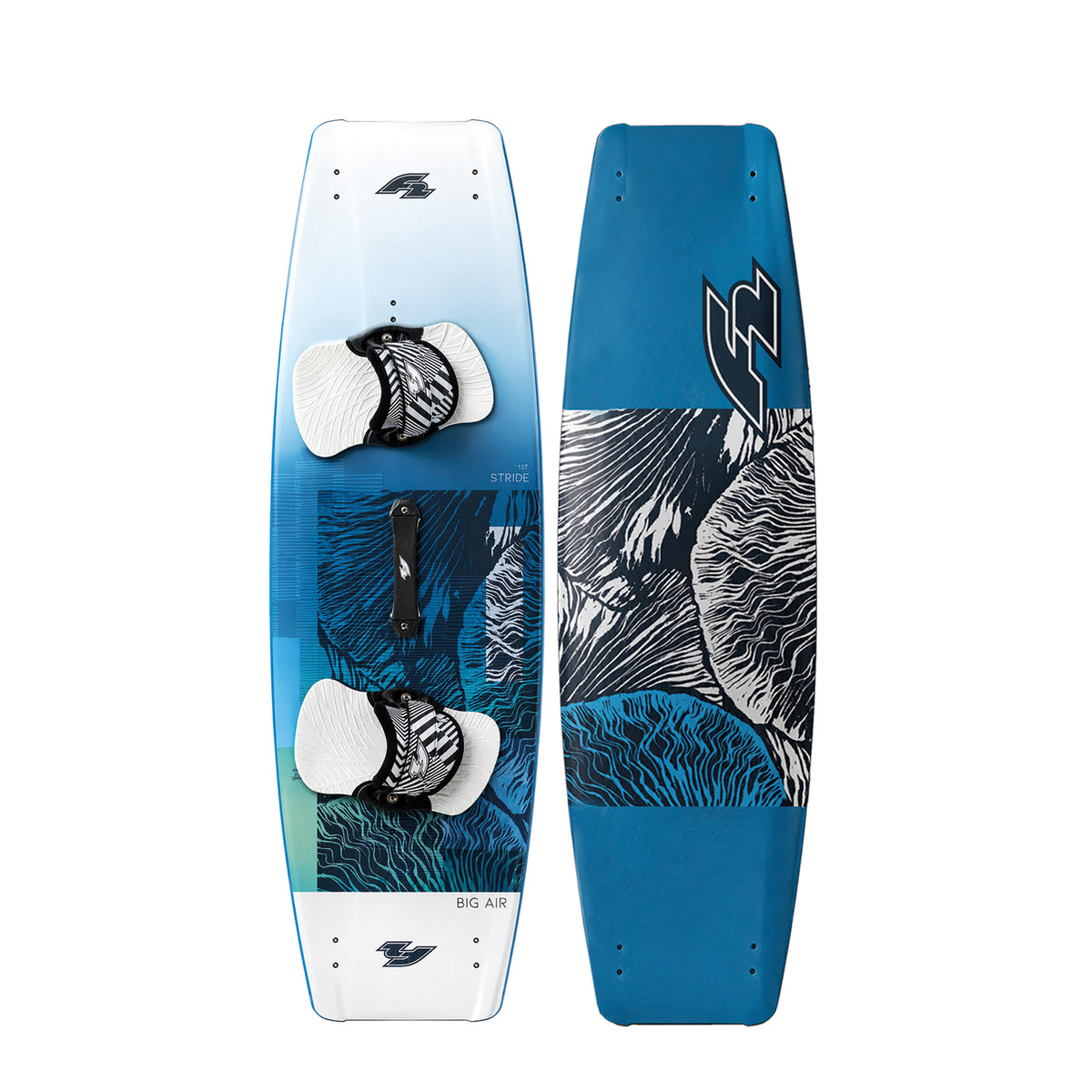 F2 Kite Bullit + Stride Kiteboard + Control Bar Set - Complete set, sizes selectable