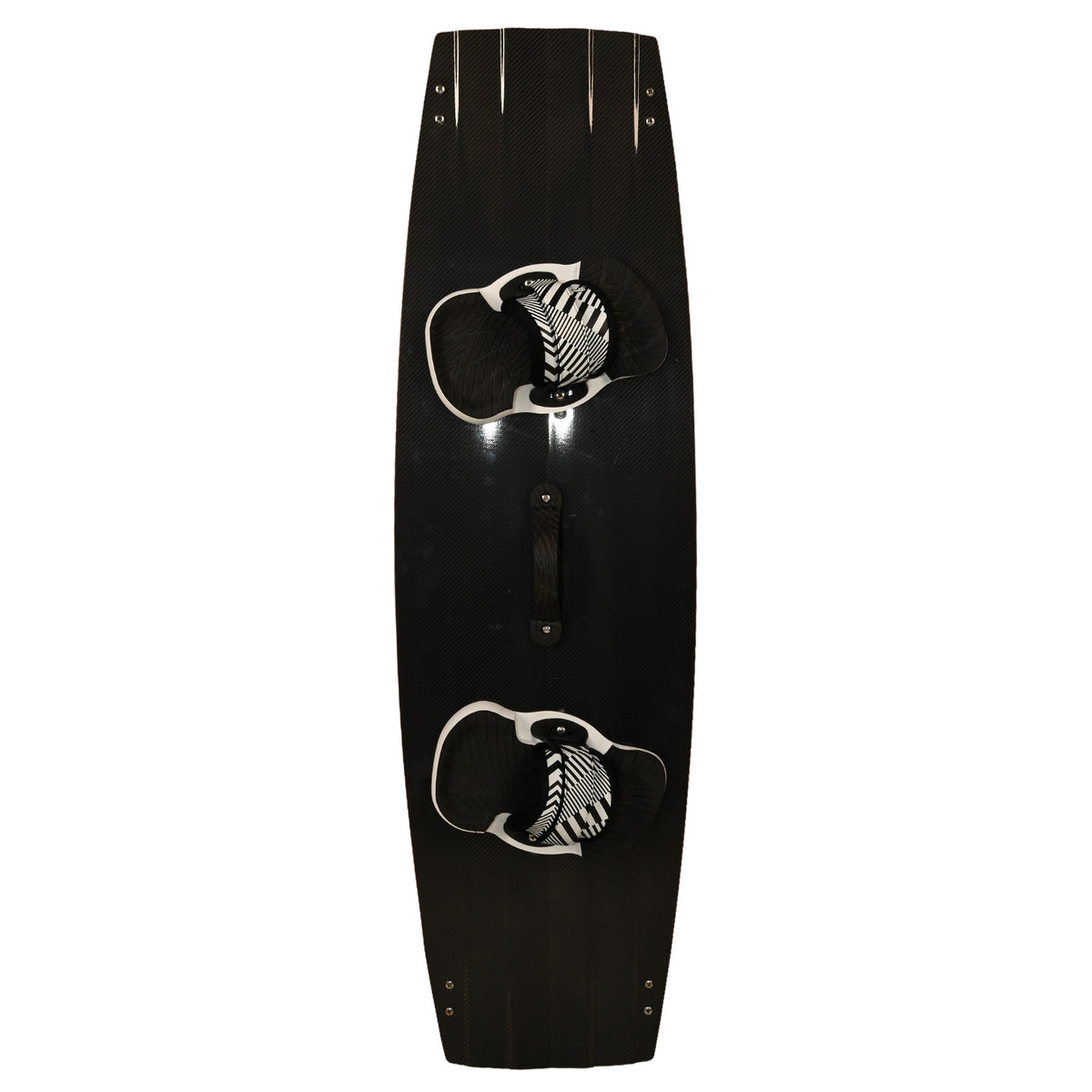 F2 Set Kiteboard Black Carbon 142cm + Bindings S/M + G10 Fins