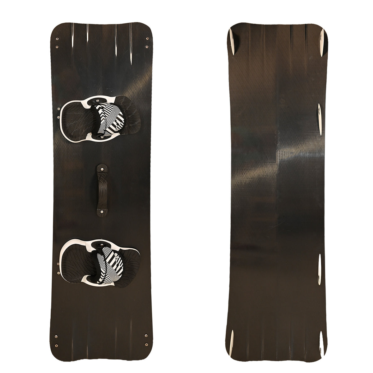 F2 Set Kiteboard Basalt Wide Black 146cm + Binding L/XL + GFK/Slider Fins