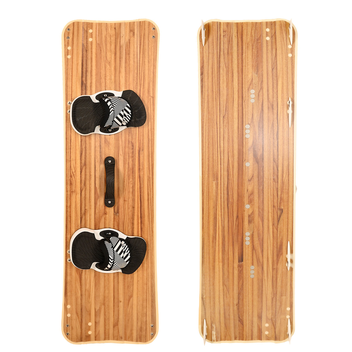 F2 Set Kiteboard Classic Wide Wood 146cm + Binding S/M + GRP/Slider Fins