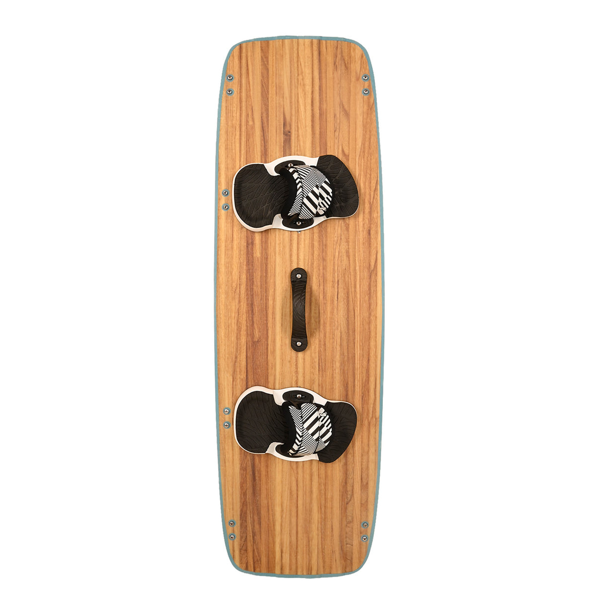 F2 Set Kiteboard Classic Wood Blue 147cm + Bindings S/M + GRP/Slider Fins