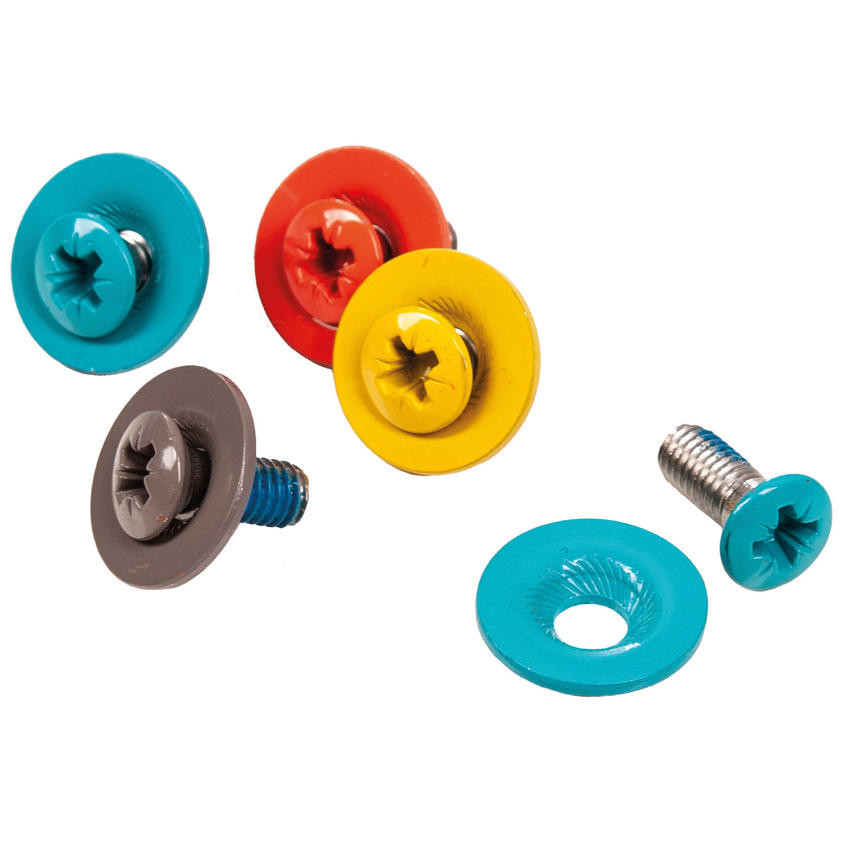F2 Snowboard Accessory Screw Set - 16-piece Screw Set Colorful