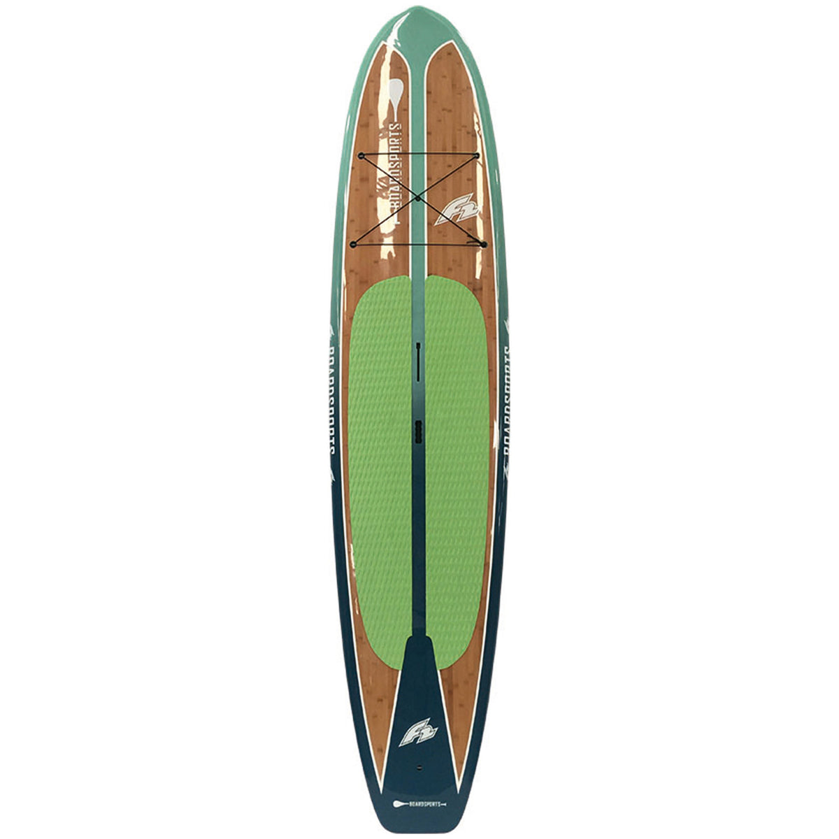 F2 Hard SUP Ride Pro Bamboo 10'4"/11'4" selectable Turquoise