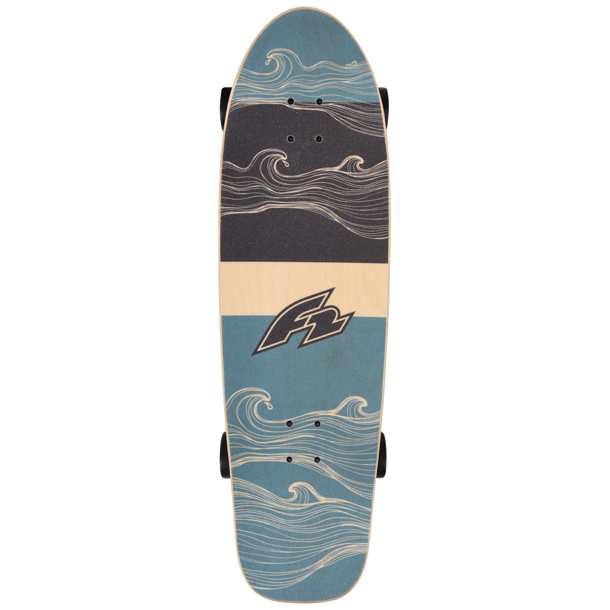 F2 Complete Board Carving Board Skateboard Skate 9.0"/9.25" selectable Blue