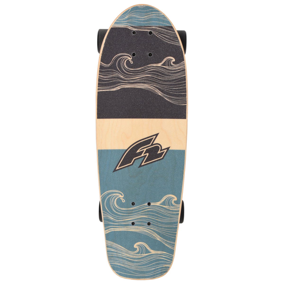 F2 Complete Board Carving Board Skateboard Skate 9.0"/9.25" selectable Blue