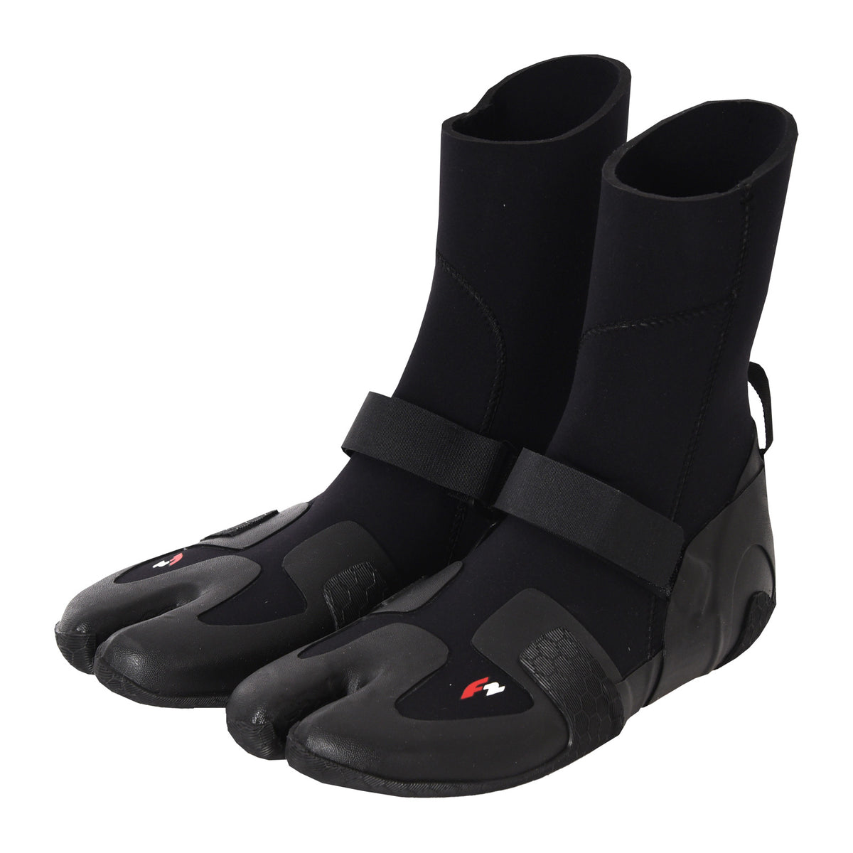 F2 Neoprene Shoes Barefoot Shoes Split Toe Surf Shoes 36-48 selectable Black