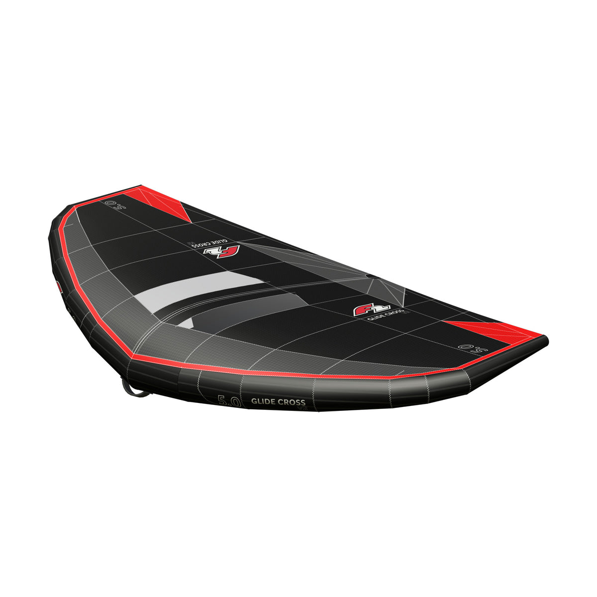 F2 Wing Glide Cross Stiff Handle 3,5-7,5qm Größe wählbar Schwarz