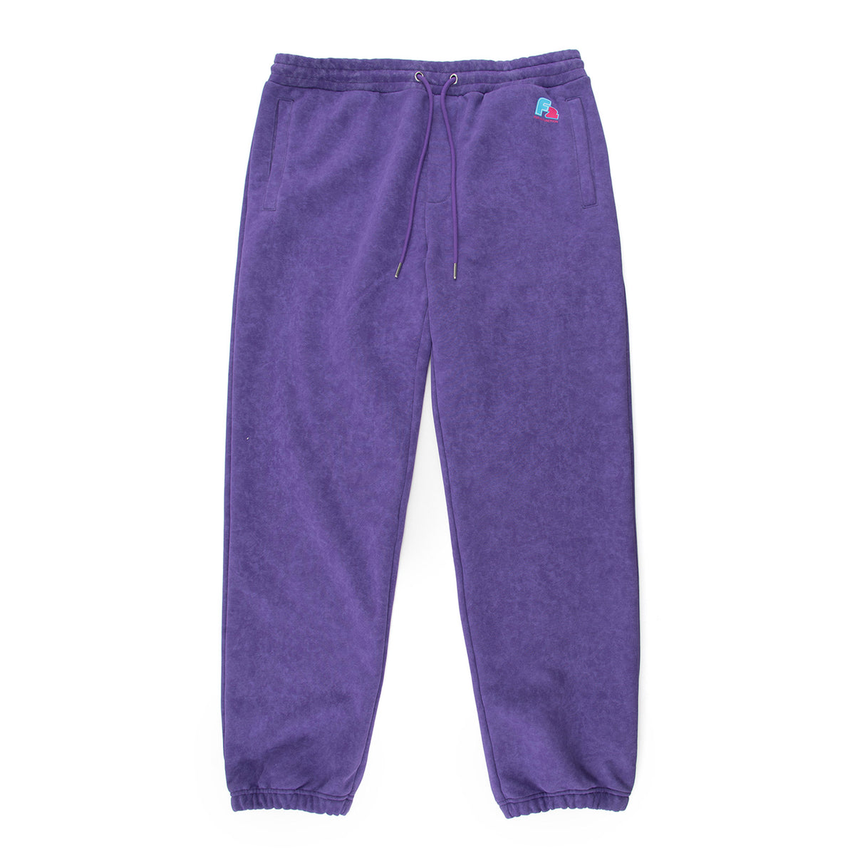F2 Retro Vegas Joggers Plum Stonewashed Purple - Size selectable