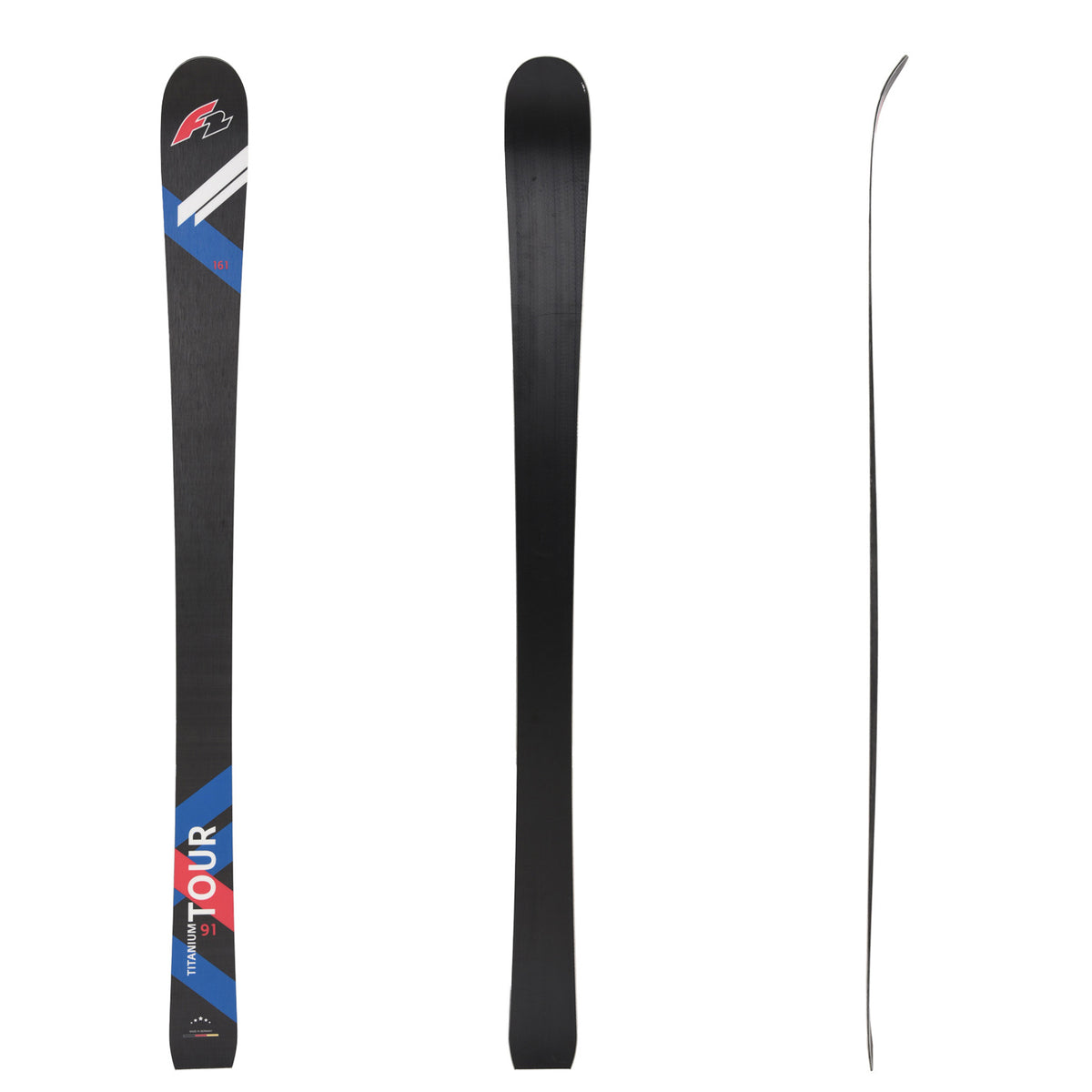 F2 Ski Touring Skis 154-175cm selectable size black