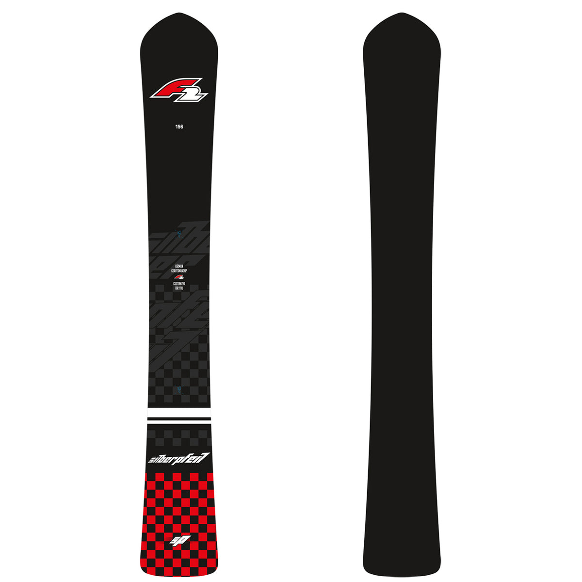 F2 Snowboard Silberpfeil Race size selectable Black 2023/24