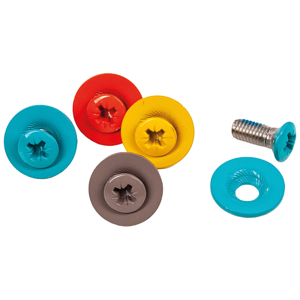F2 Snowboard Accessory Screw Set - 16-piece Screw Set Colorful