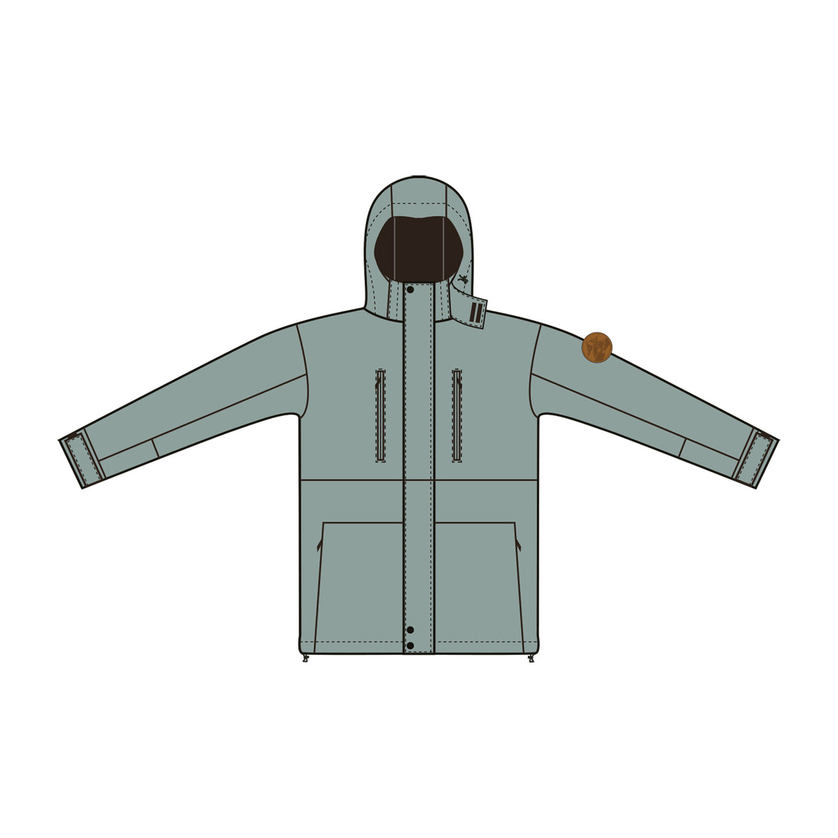 F2 Snowboard/Ski Jacke Summit 80g Fütterung XS-XXL Größe wählbar Mint