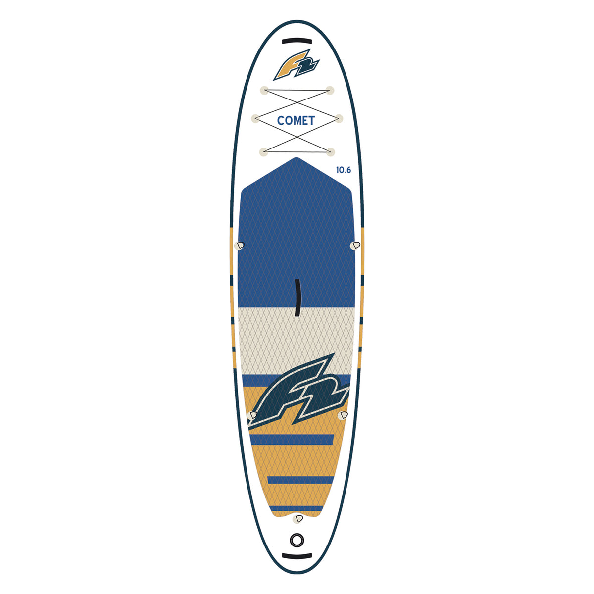 F2 SUP Stand Up Paddle Board Comet White - Complete set, sizes and accessories selectable