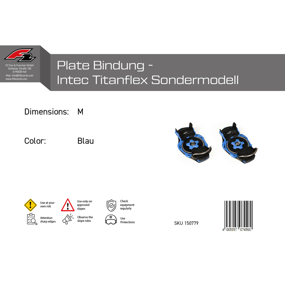 F2 Snowboard Plate Bindings - Sale - Various models available