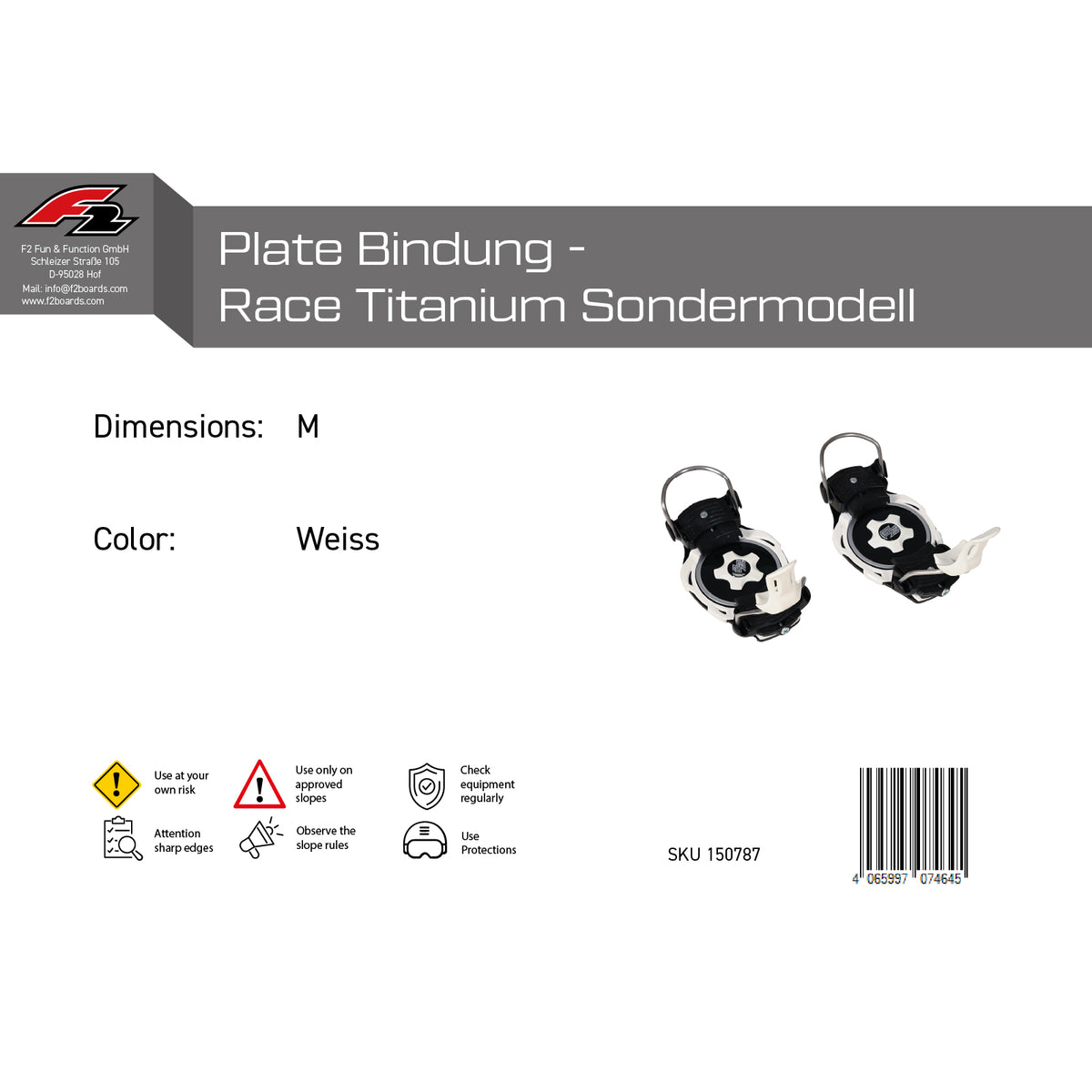 F2 Snowboard Plate Bindings - Sale - Various models available