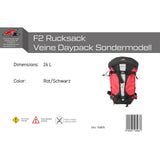F2 Backpack Veine Daypack Special Edition 24L Red/Black