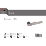 F2 Tool 6 Zahn SUP Wassersport Werkzeug Grau