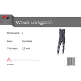 F2 Herren Neopren Anzug Wave Longjohn 2,5mm XS-XXL Größe wählbar Anthrazit