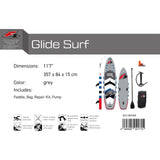 F2 SUP Stand Up Paddle Board Glide Surf 10'2''/10'8"/11'7" selectable Grey