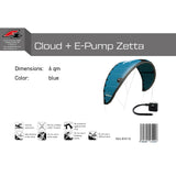 F2 Kite Cloud with Zetta E-pump - Size selectable Blue