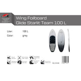 F2 Wing Foilboard Glide Starlit Team Foil Board Grau - Größe wählbar