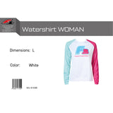 F2 Retro Watershirt Damen Funktionsshirt Wassersport Weiss - Größe wählbar