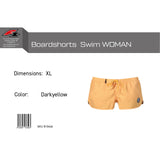 F2 Retro Boardshorts Women's Swim Shorts Short Yellow - Size selectable