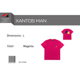F2  Retro T-Shirt Xantos Unisex Tshirt Magenta - Größe wählbar