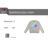 F2 Retro Barracuda Pullover Ash Grau - Größe wählbar