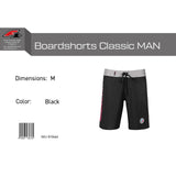 F2 Retro Boardshorts Classic Swim Shorts Black - Size selectable
