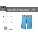 F2 Retro Boardshorts Classic Cyan Swim Shorts Blue - Size selectable