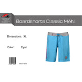 F2 Retro Boardshorts Classic Cyan Swim Shorts Blue - Size selectable