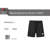 F2 Retro Boardshorts Swim Trunks Black - Size selectable