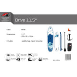 F2 SUP Stand Up Paddle Board Drive White - Size selectable