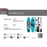 F2 Stand Up Paddle Board Flash Light SUP Blue - Size selectable